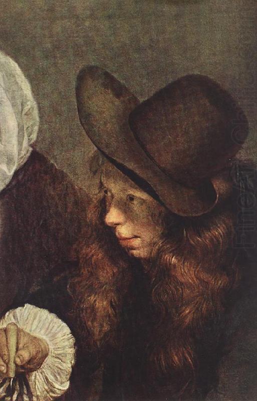 TERBORCH, Gerard The Glass of Lemonade (detail) t oil painting picture